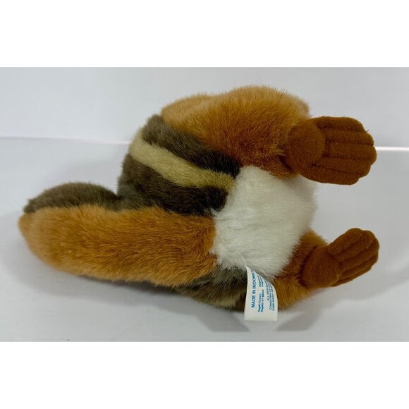 Chipmunk Plush Stuffed Animal Toy 9” Soft Furry Sound Prints Vintage Smithsonian - Picture 12 of 14